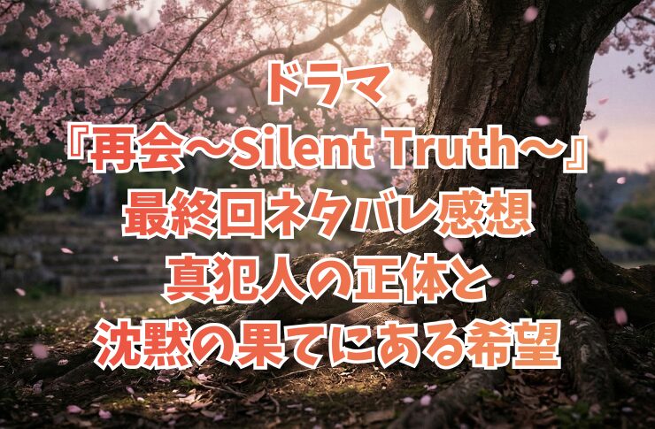 ドラマ『再会～Silent Truth～』最終回ネタバレ感想｜真犯人の正体と沈黙の果てにある希望