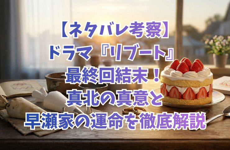 【ネタバレ考察】ドラマ『リブート』最終回結末！真北の真意と早瀬家の運命を徹底解説
