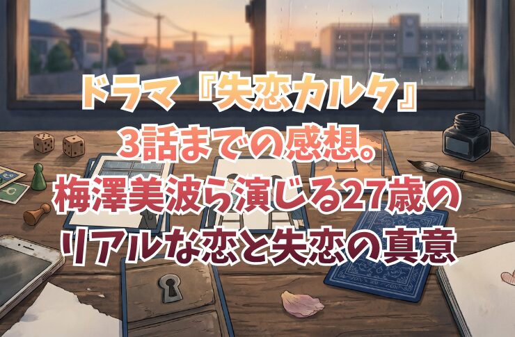 ドラマ『失恋カルタ』3話までの感想。梅澤美波ら演じる27歳のリアルな恋と失恋の真意